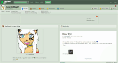 Desktop Screenshot of crazykittiegirl.deviantart.com
