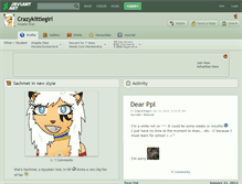 Tablet Screenshot of crazykittiegirl.deviantart.com