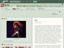 Tablet Screenshot of kevotu.deviantart.com