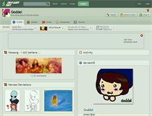 Tablet Screenshot of goddel.deviantart.com
