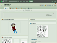 Tablet Screenshot of hagiya-kun.deviantart.com