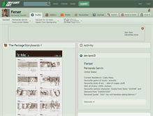 Tablet Screenshot of ferser.deviantart.com