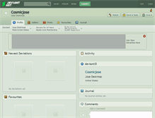 Tablet Screenshot of cosmicjose.deviantart.com