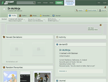 Tablet Screenshot of dr-mcninja.deviantart.com