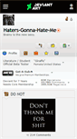 Mobile Screenshot of haters-gonna-hate-me.deviantart.com