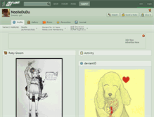 Tablet Screenshot of nooliedudu.deviantart.com