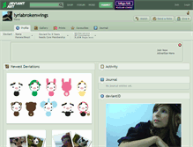Tablet Screenshot of lyriabrokenwings.deviantart.com