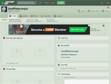 Tablet Screenshot of geoffpetersonplz.deviantart.com