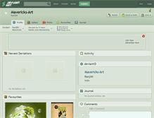 Tablet Screenshot of mavericks-art.deviantart.com