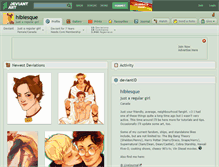 Tablet Screenshot of hibiesque.deviantart.com
