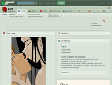 Tablet Screenshot of bara.deviantart.com