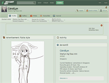 Tablet Screenshot of carollyn.deviantart.com