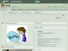 Tablet Screenshot of malingo.deviantart.com