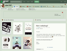 Tablet Screenshot of cube1987.deviantart.com