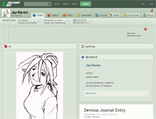 Tablet Screenshot of jay-raven.deviantart.com