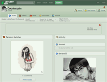Tablet Screenshot of counterpain.deviantart.com