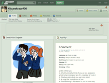 Tablet Screenshot of kitsunekraze900.deviantart.com
