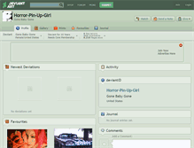 Tablet Screenshot of horror-pin-up-girl.deviantart.com
