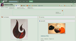 Desktop Screenshot of mistress-of-fire.deviantart.com