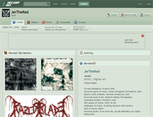 Tablet Screenshot of jerthered.deviantart.com