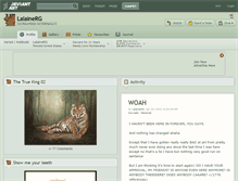 Tablet Screenshot of lalainerg.deviantart.com