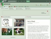 Tablet Screenshot of darkhelmetj.deviantart.com