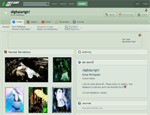 Tablet Screenshot of digitalartgirl.deviantart.com