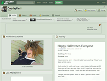 Tablet Screenshot of cosplayfan1.deviantart.com