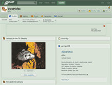 Tablet Screenshot of electricfox.deviantart.com