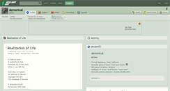 Desktop Screenshot of demonical.deviantart.com