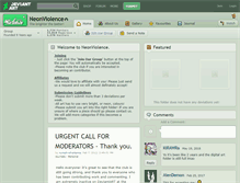 Tablet Screenshot of neonviolence.deviantart.com
