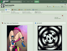 Tablet Screenshot of darkcobalt86.deviantart.com