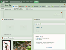 Tablet Screenshot of demi-cat.deviantart.com