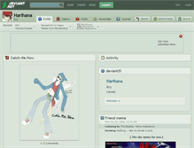 Tablet Screenshot of harihana.deviantart.com