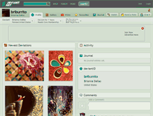Tablet Screenshot of briburrito.deviantart.com