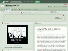 Tablet Screenshot of darkangel-kurai134.deviantart.com