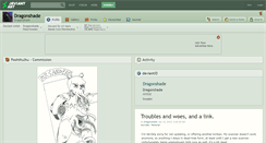 Desktop Screenshot of dragonshade.deviantart.com