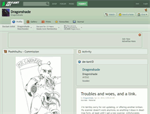 Tablet Screenshot of dragonshade.deviantart.com