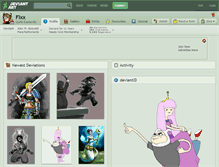 Tablet Screenshot of flxx.deviantart.com