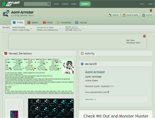 Tablet Screenshot of aomi-armster.deviantart.com