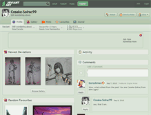 Tablet Screenshot of cosake-solrac99.deviantart.com