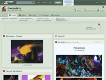 Tablet Screenshot of doomedarts.deviantart.com