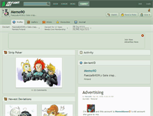 Tablet Screenshot of memo90.deviantart.com