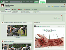 Tablet Screenshot of monstermann.deviantart.com