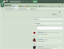 Tablet Screenshot of mellzmew.deviantart.com