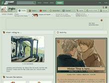 Tablet Screenshot of jingko.deviantart.com