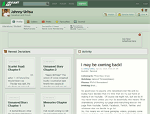 Tablet Screenshot of johnny-uritsu.deviantart.com