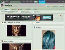 Tablet Screenshot of anavilante.deviantart.com