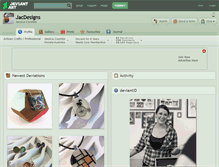 Tablet Screenshot of jacdesigns.deviantart.com