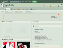 Tablet Screenshot of beyondinfinity.deviantart.com